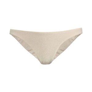 Sara Cristina Gold Shimmering Low Rise Bikini Bottom Size Large New